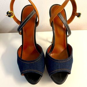 Sergio Rossi Jeans Shoes Size 38